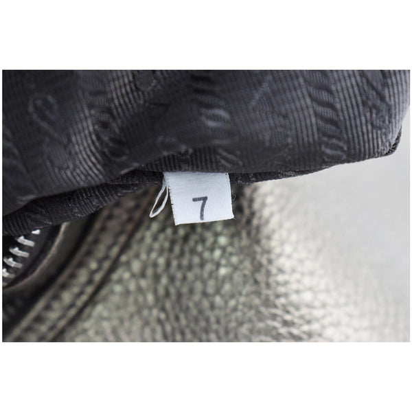 Prada Vitello Daino Leather Hobo Bag Metallic Gold - code