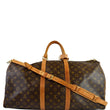 LOUIS VUITTON  Keepall Bandouliere 55 Monogram Canvas Travel Bag Brown