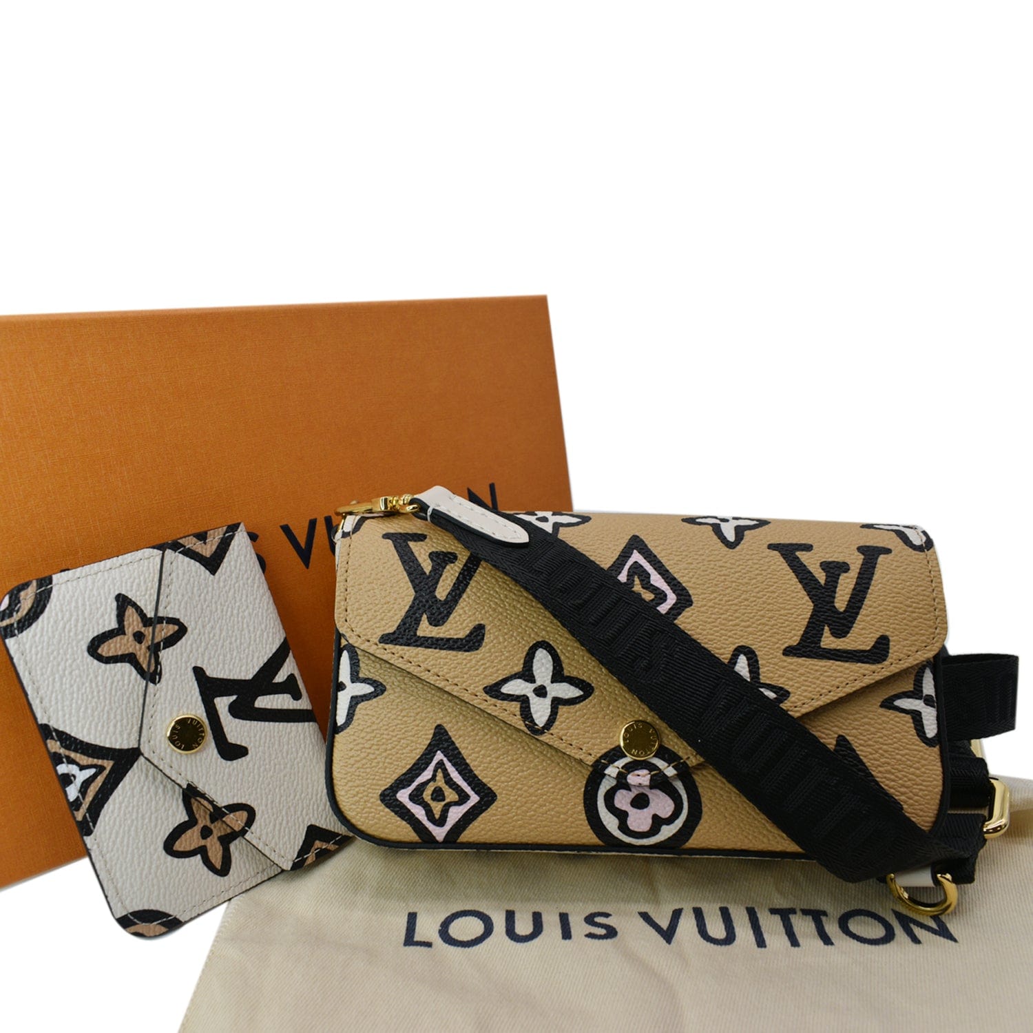 Louis Vuitton Monogram Canvas Félicie Strap & Go Pochette Louis