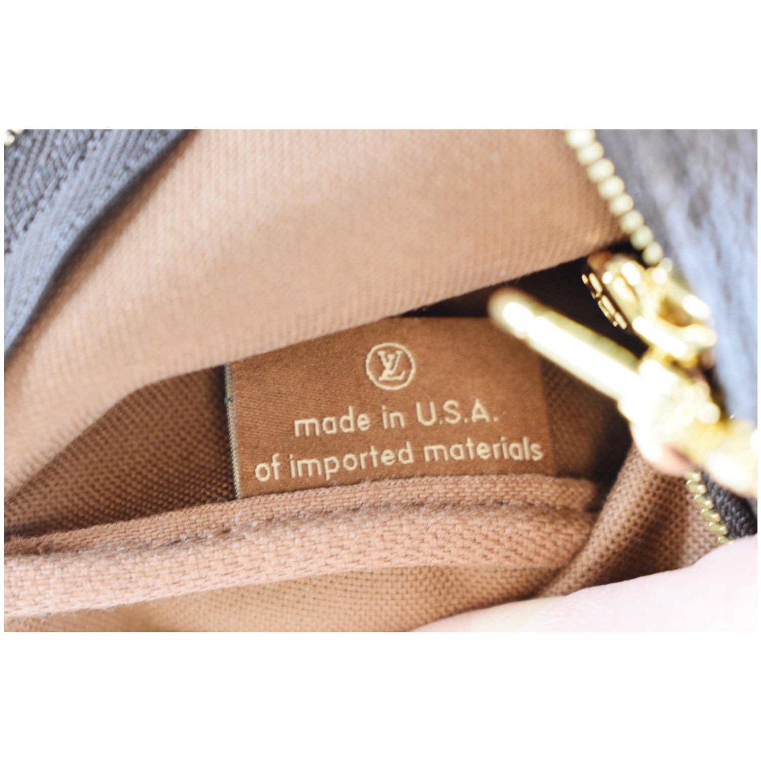 LOUIS VUITTON LV Pochette Accessories Monogram Used Pouch Handbag