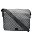 LOUIS VUITTON District GM Damier Graphite Messenger Crossbody Bag Black