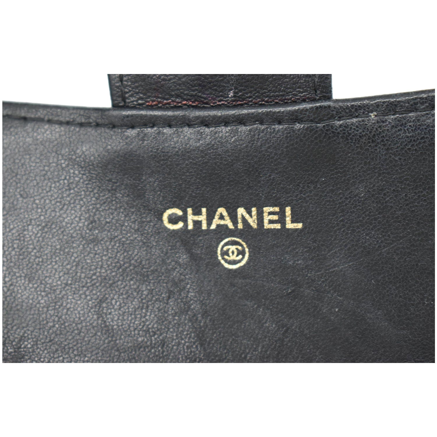 Chanel Vintage Chanel Black Quited Leather Long Flap Wallet