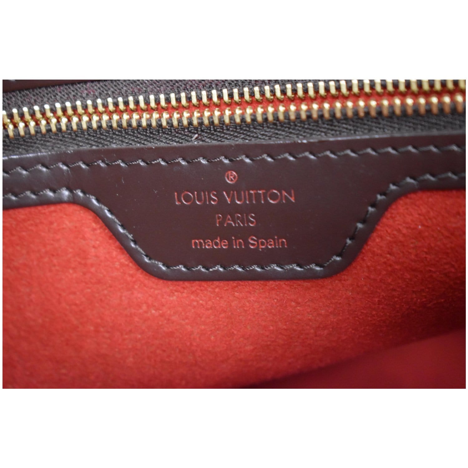 Louis Vuitton Brown Damier Ebene Hampstead PM Leather Cloth Pony