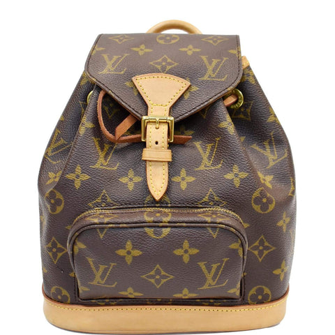 LOUIS VUITTON Montsouris PM Monogram Canvas Backpack Brown