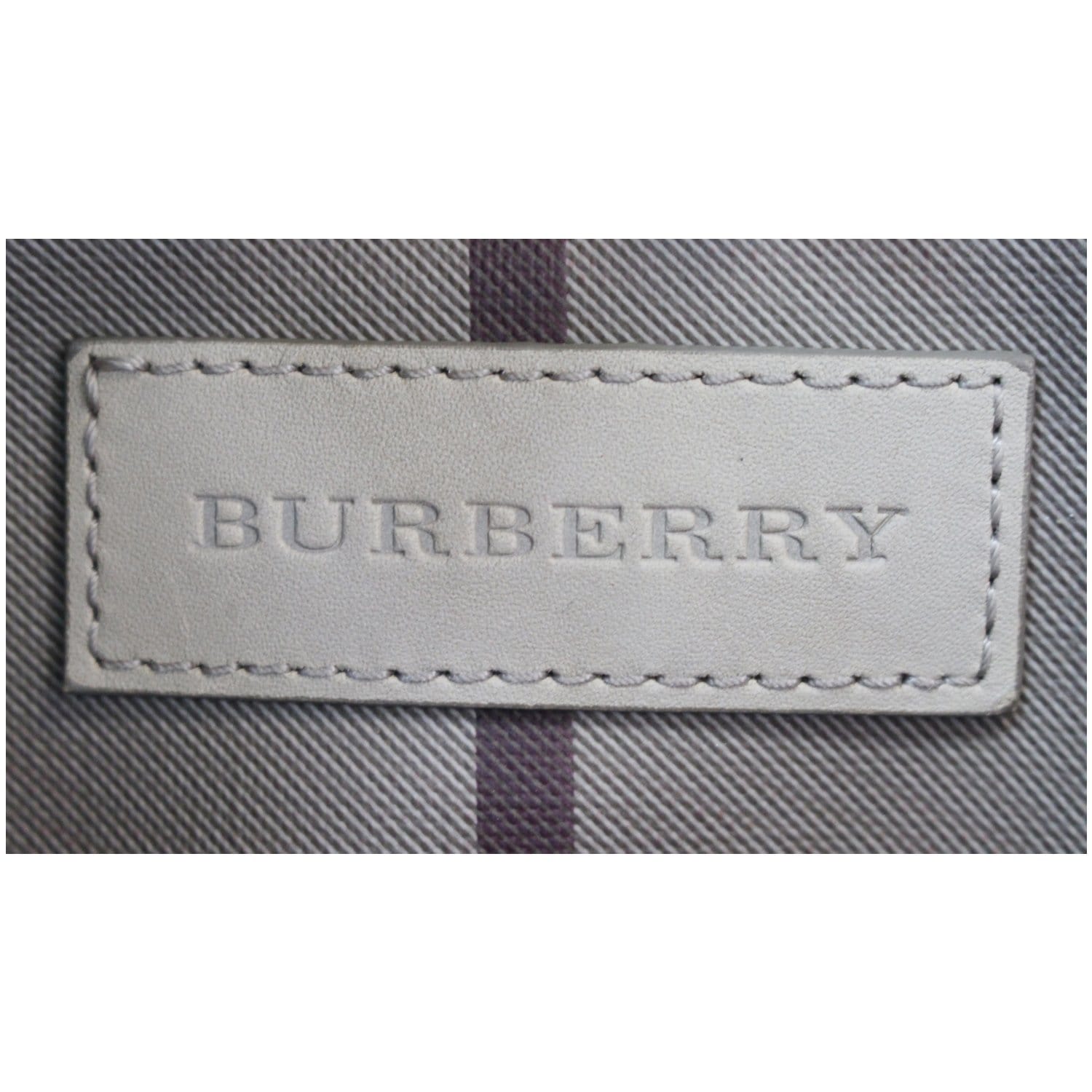 Burberry Grey Smoked Check PVC Small Chester Boston Bag Burberry