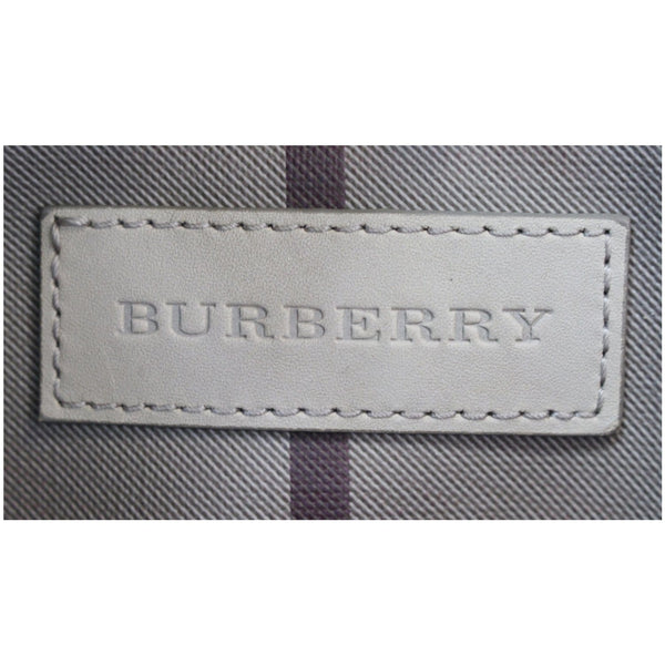 BURBERRY Canterbury Small Smoked Check Tote Bag Grey