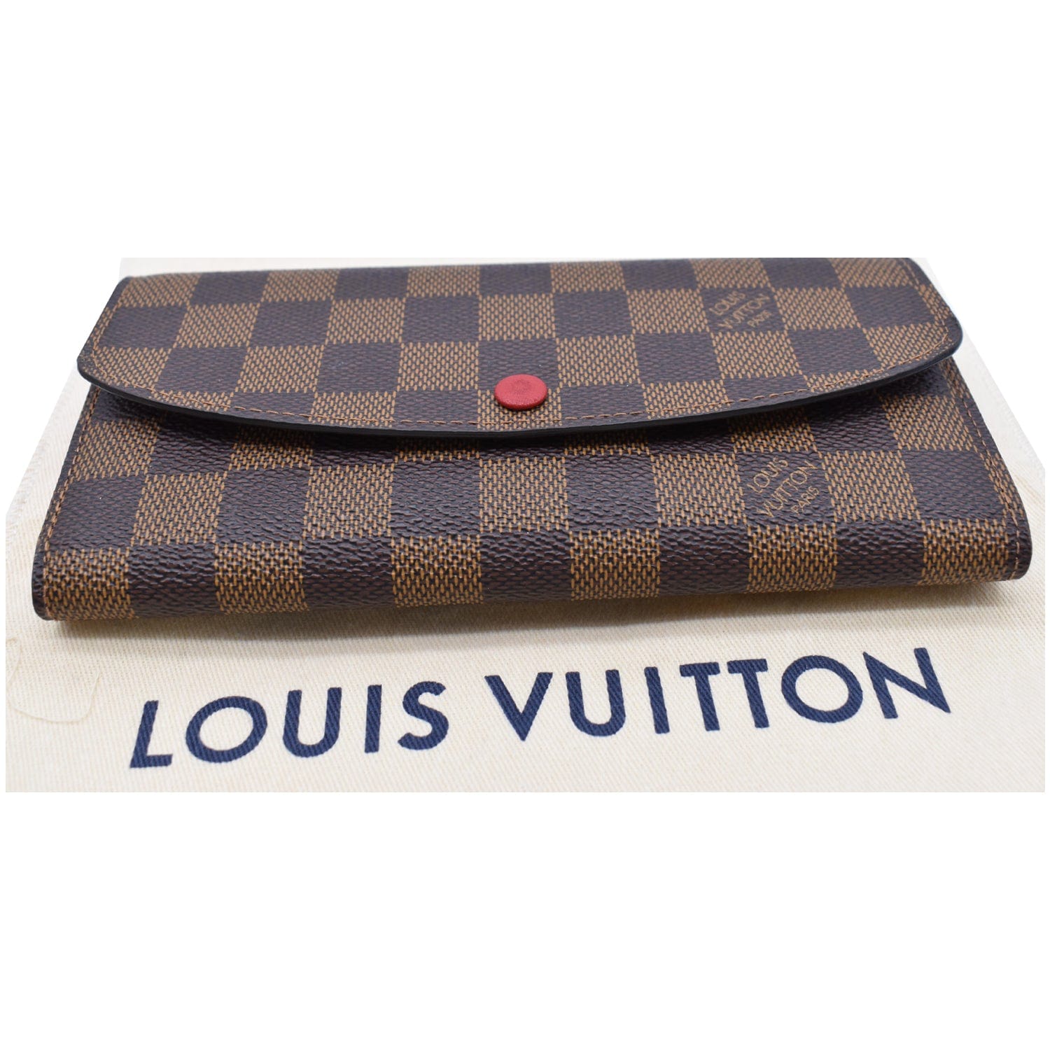 Louis Vuitton emilie wallet damier ebene ca1112
