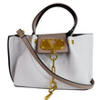 VALENTINO Vlogo Escape Small Leather Shoulder Bag White