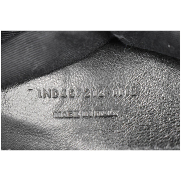 YVES SAINT LAURENT College Medium Flap Matelassé Leather Shoulder Bag Black