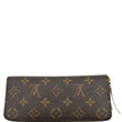 LOUIS VUITTON Clemence Monogram Canvas Zippy Wallet Rose Ballerine