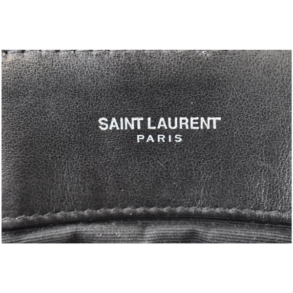 YVES SAINT LAURENT Large Loulou Calfskin Matelasse Chain Shoulder Bag Black