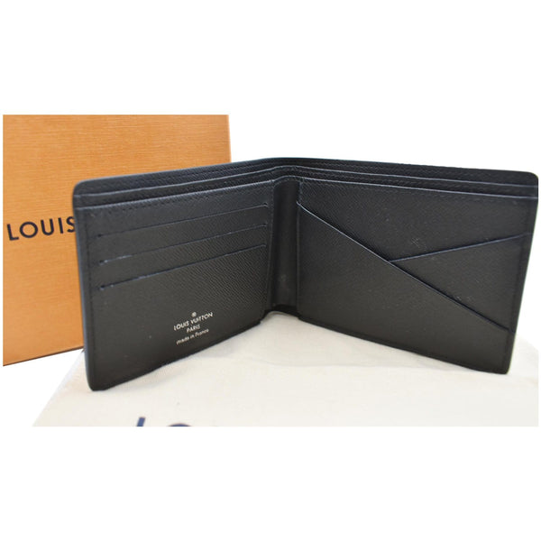 LOUIS VUITTON Monogram Eclipse Canvas Multiple Wallet Black/Grey