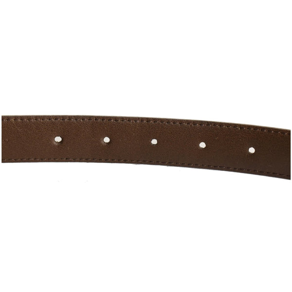 LOUIS VUITTON LV Initiales Dameir Ebene Belt Brown