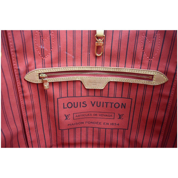 Louis Vuitton Neverfull MM Monogram Canvas Bag - inner preview