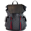 Gucci GG Supreme Leather Microfiber Backpack Bag Black