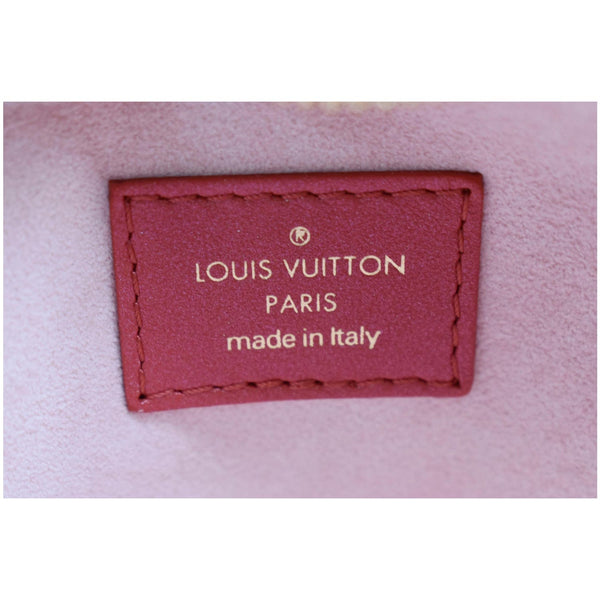 LOUIS VUITTON Heart on Chain Monogram Embossed Crossbody Bag Red