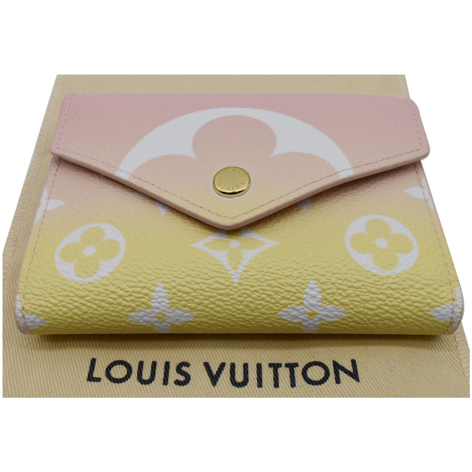Louis Vuitton LV Victorine Small Wallet M62980 Epi Leather Black Pink