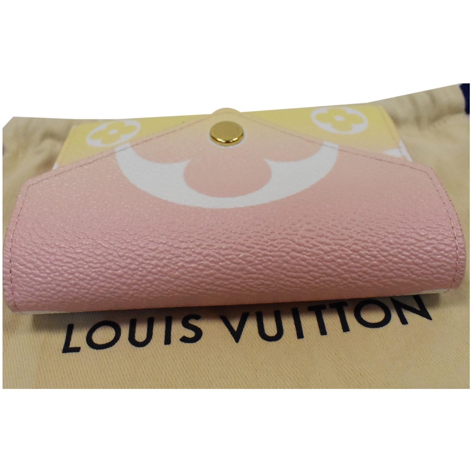 ❤️NEW LOUIS VUITTON Victorine Wallet Coin Trifold Monogram Pink