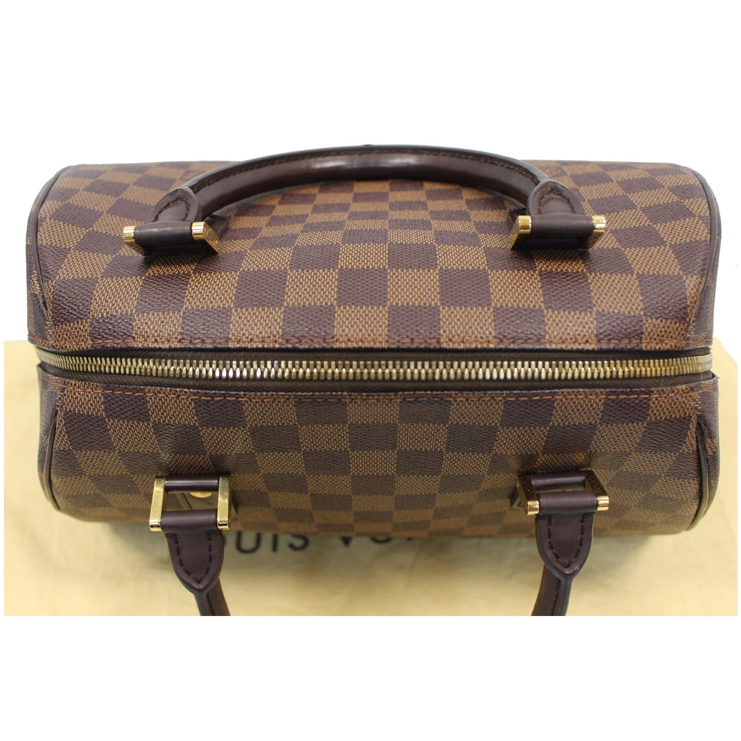 Louis Vuitton Ribera MM Damier Ebene Shoulder Tote Bag