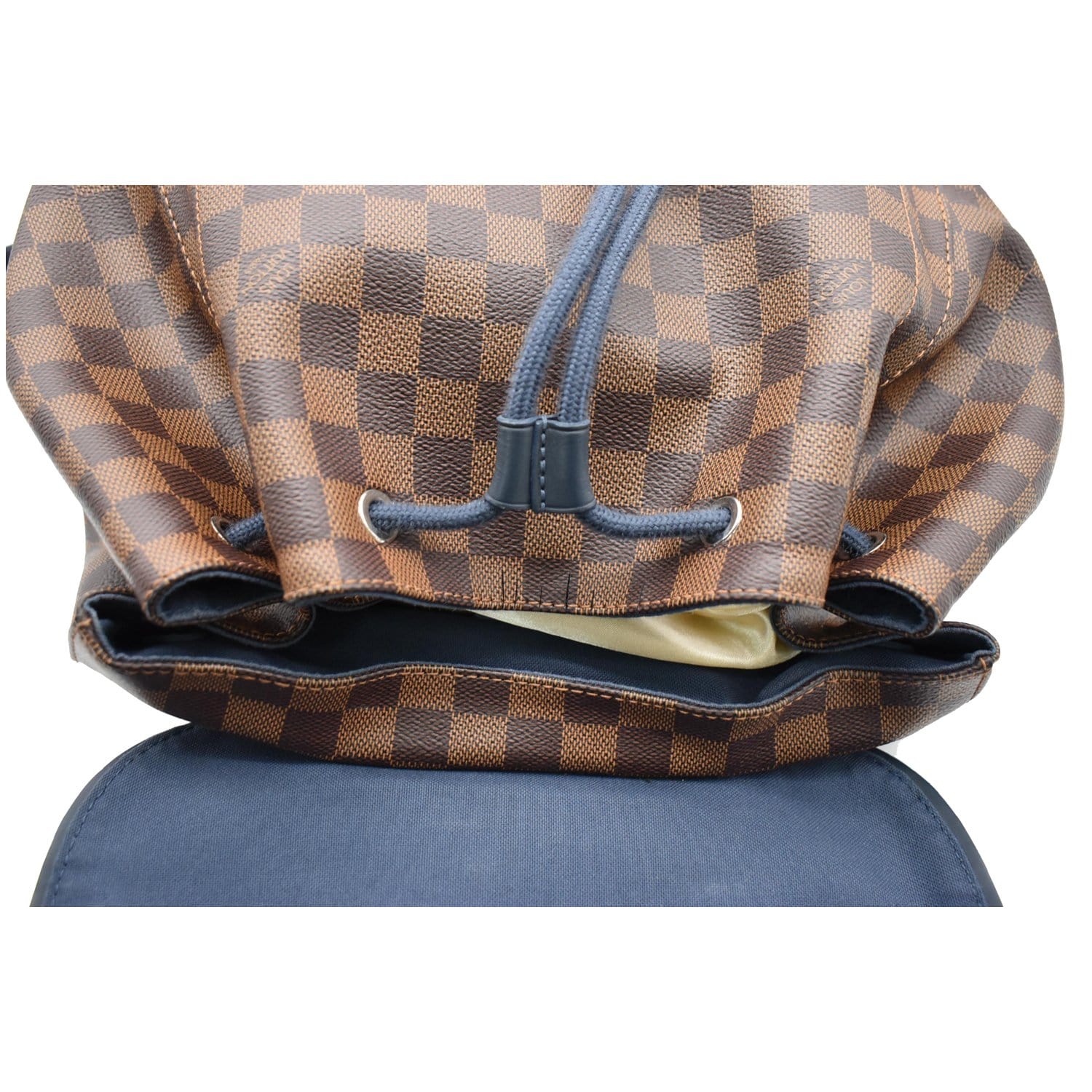 brown checkered louis vuitton backpack