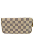 Louis Vuitton Damier Azur Zippy Long Wallet White