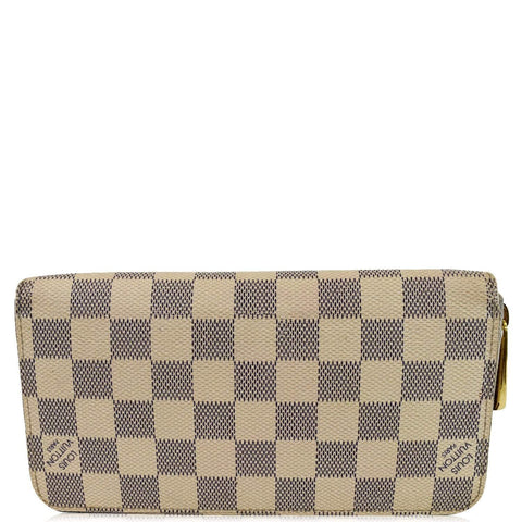 LOUIS VUITTON Damier Azur Zippy Long Wallet White - 20% OFF