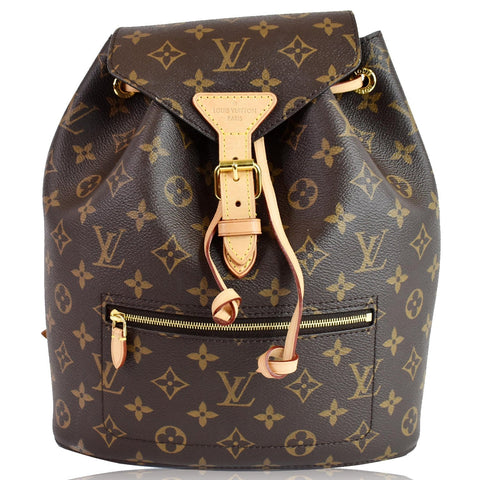 LOUIS VUITTON Montsouris NM Monogram Canvas Backpack Bag Brown