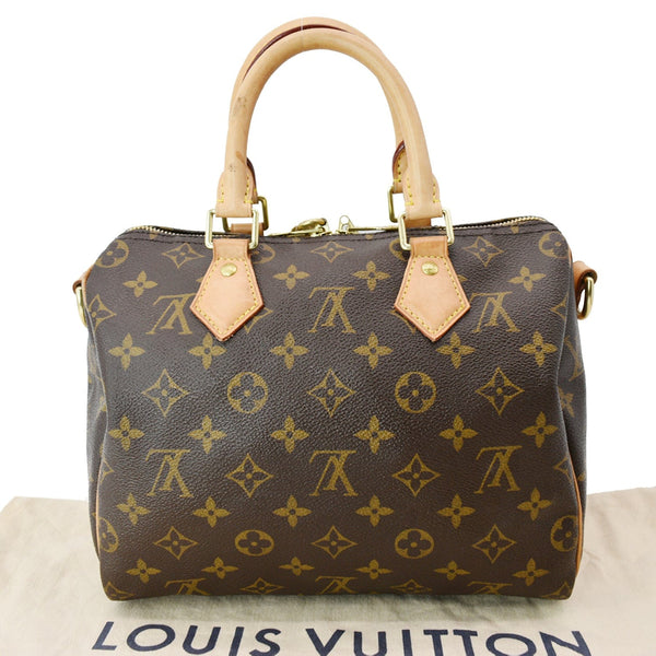 LOUIS VUITTON Speedy 25 Bandouliere Monogram Canvas Shoulder Bag Brown