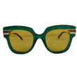 GUCCI Square Glitter Green Sunglasses GG0281S - Final Sale