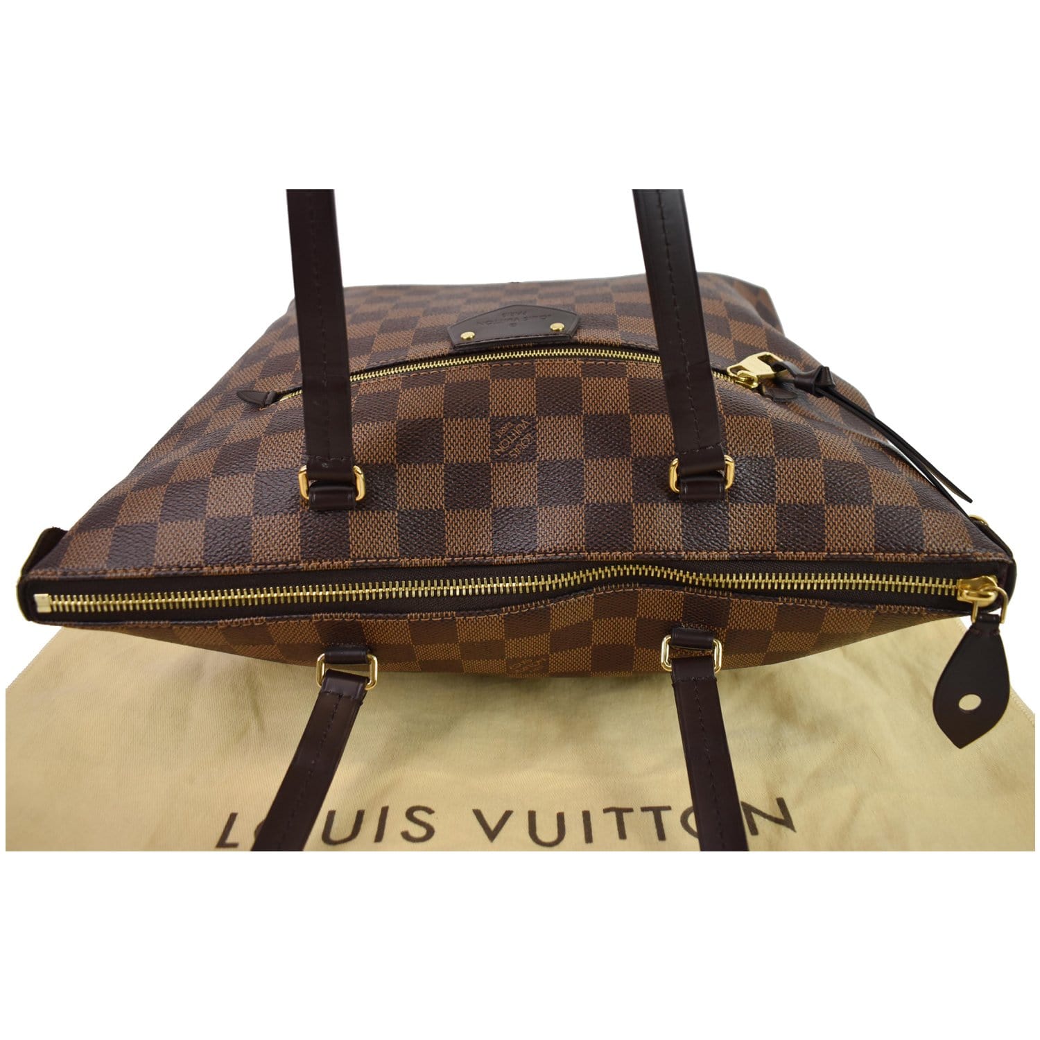 Louis Vuitton Iena PM Damier Ebene Tote Shoulder Bag –
