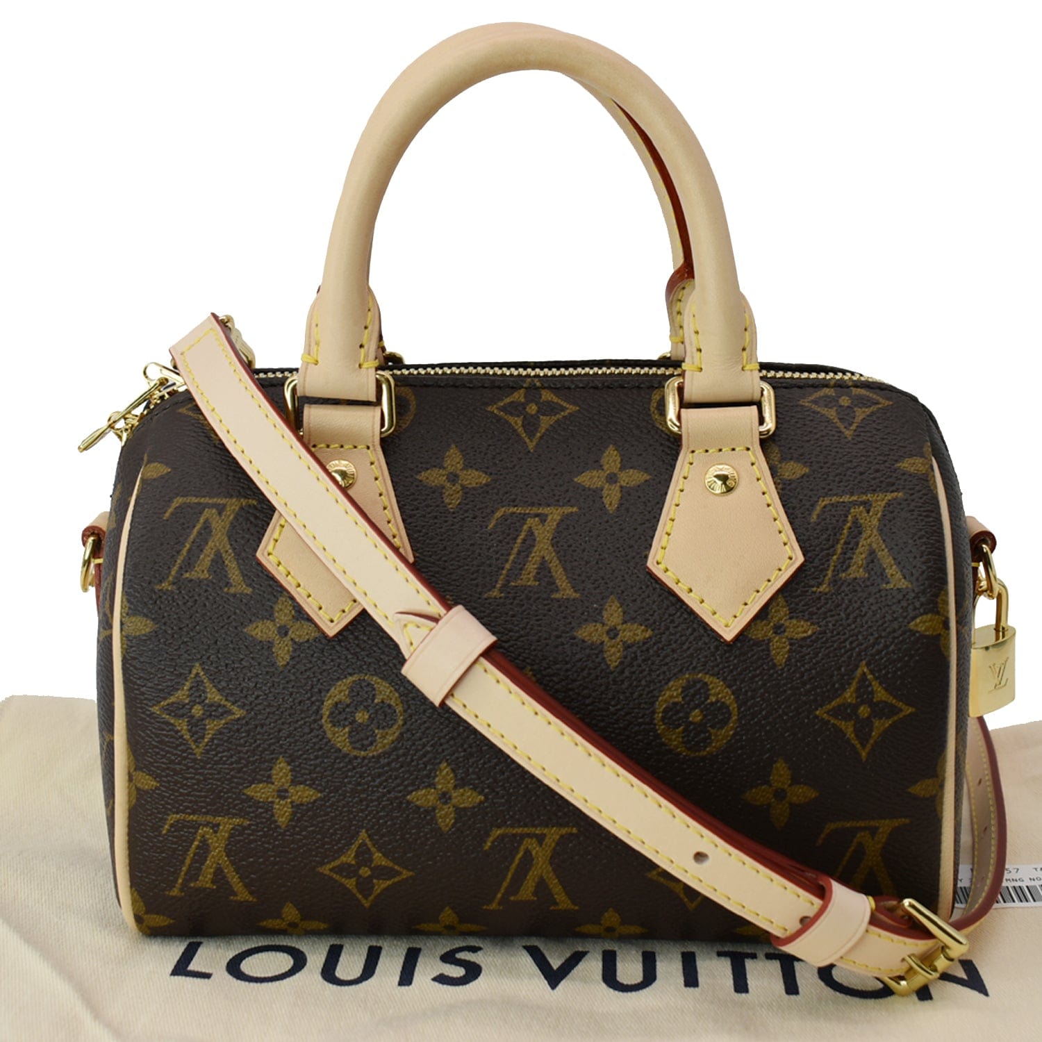 Louis Vuitton Speedy Bandouliere 20 Monogram Brown/Black in Coated Canvas  with Gold-tone - US