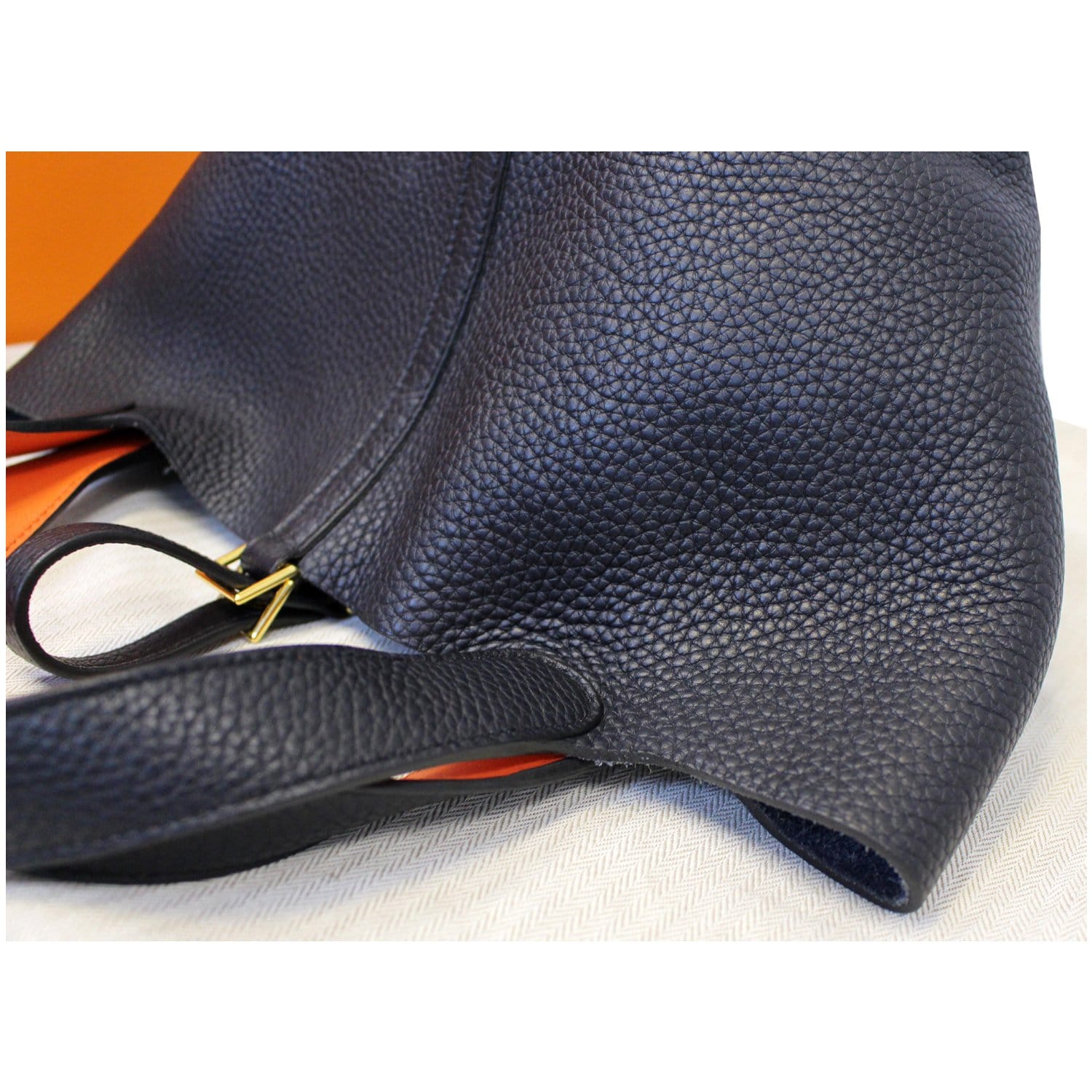 Hermes Picotin Lock 22 MM Orange Poppy Taurillon Leather