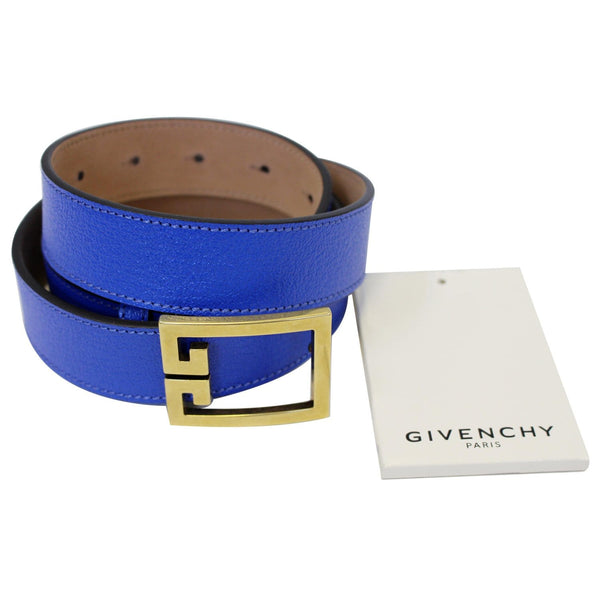 Givenchy Belt Double G Logo Buckle Blue for women
