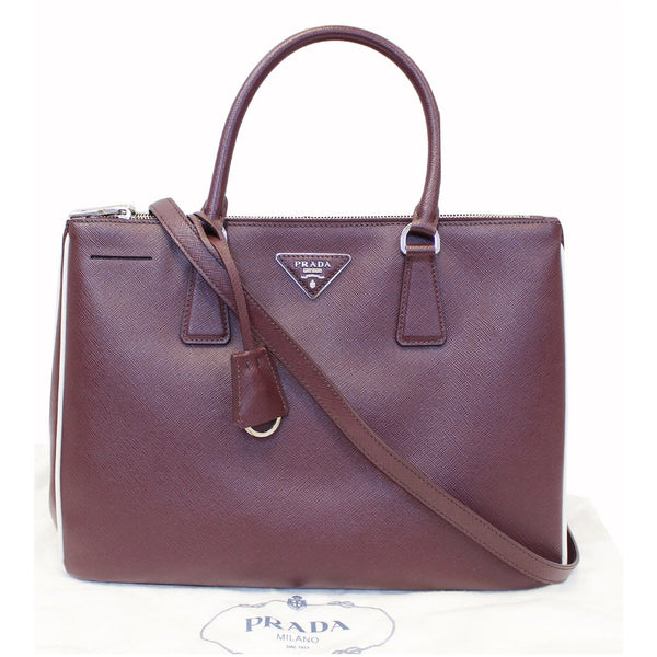  Prada Large Saffiano Leather Tote Shoulder Bag - Full View