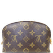 LOUIS VUITTON Pochette Monogram Canvas Cosmetic Pouch Brown