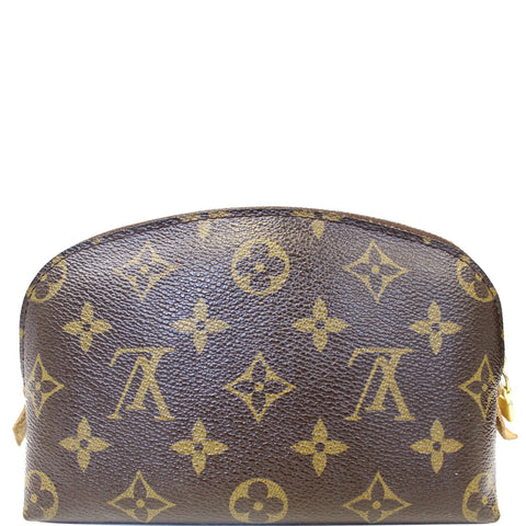 LOUIS VUITTON Pochette Monogram Canvas Cosmetic Pouch Brown