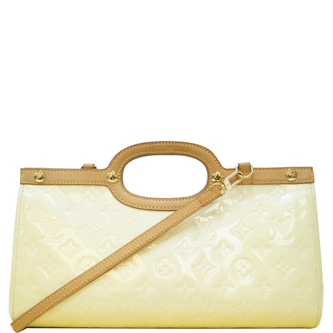LOUIS VUITTON Roxbury Drive Vernis Leather Shoulder Bag Cream
