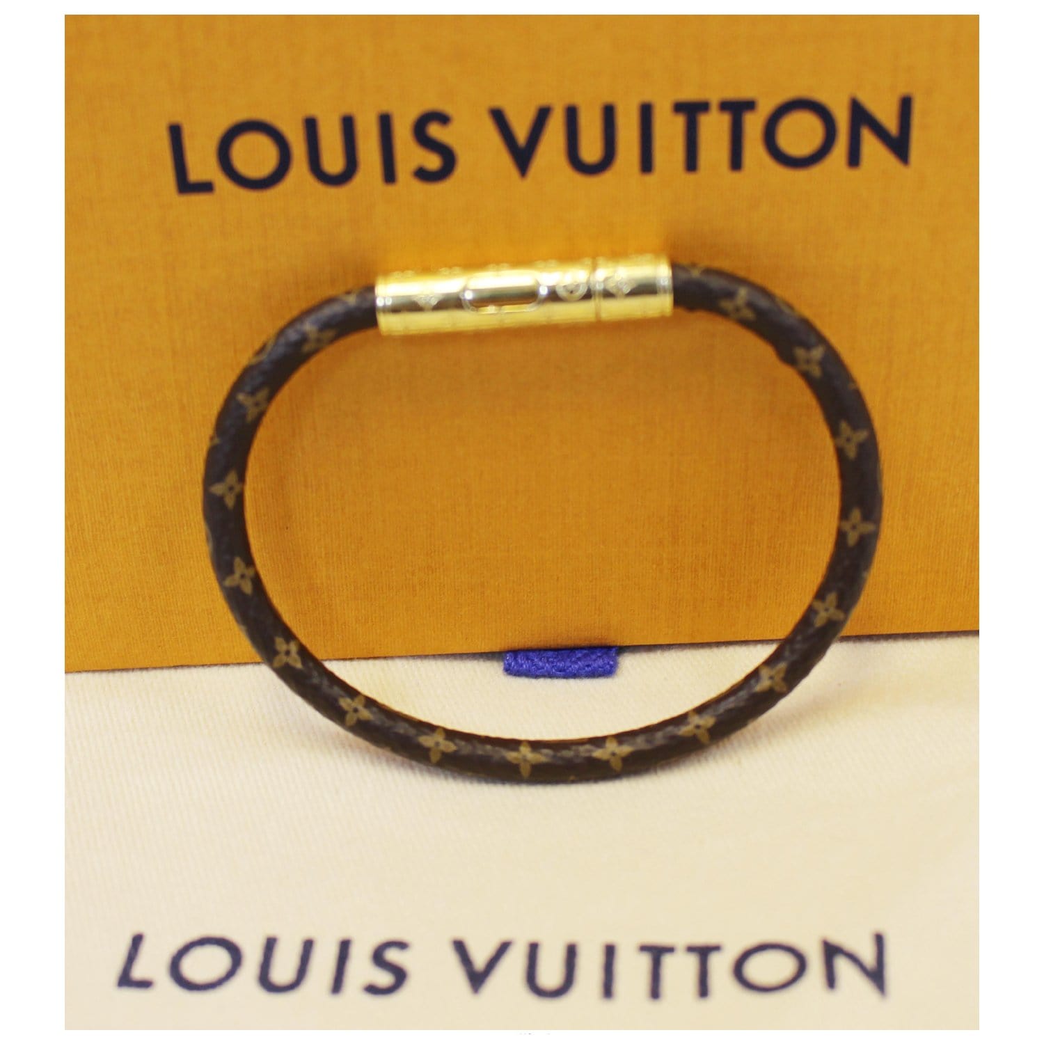LV Confidential bracelet Monogram Canvas in Brown - Accessories