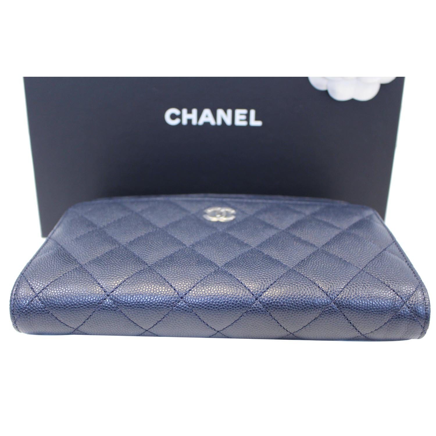 CHANEL, Bags, C H A N E L Navy Wallet On Chain Crossbody Bag