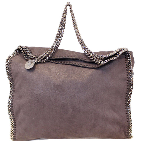 STELLA MCCARTNEY Falabella Shaggy Deer Large Tote Bag Grey