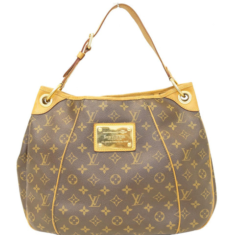 LOUIS VUITTON Galliera PM Monogram Canvas Shoulder Bag Brown