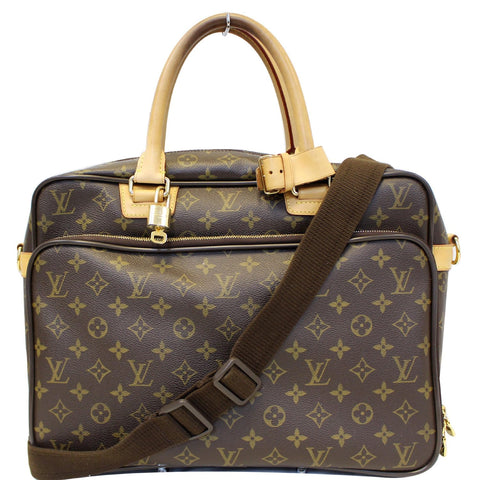 LOUIS VUITTON Icare Monogram Canvas Laptop Bag Brown