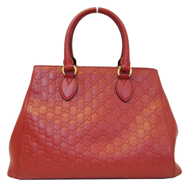 GUCCI Guccissima Leather Top Handle Bag Red 453704