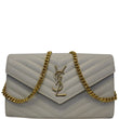 Yves Saint Laurent Wallet Chain Matelasse Chevron 