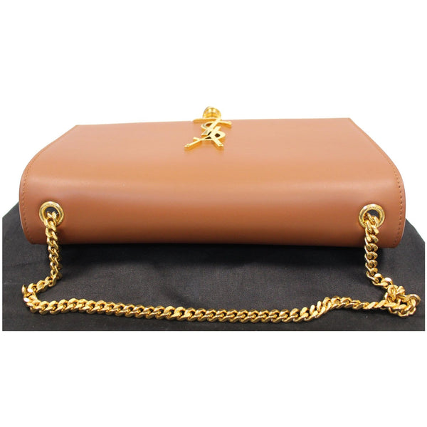 YVES SAINT LAURENT Kate Large Grain De Poudre Leather Shoulder Bag Brown