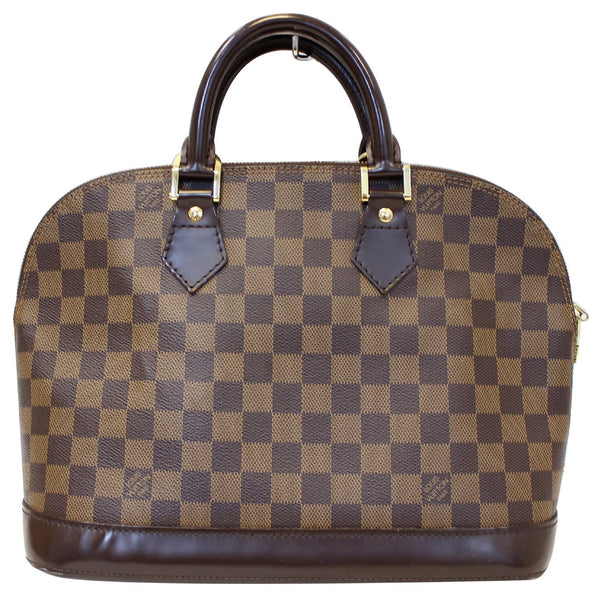 Louis Vuitton Alma PM Damier Ebene Satchel Bag - Front look