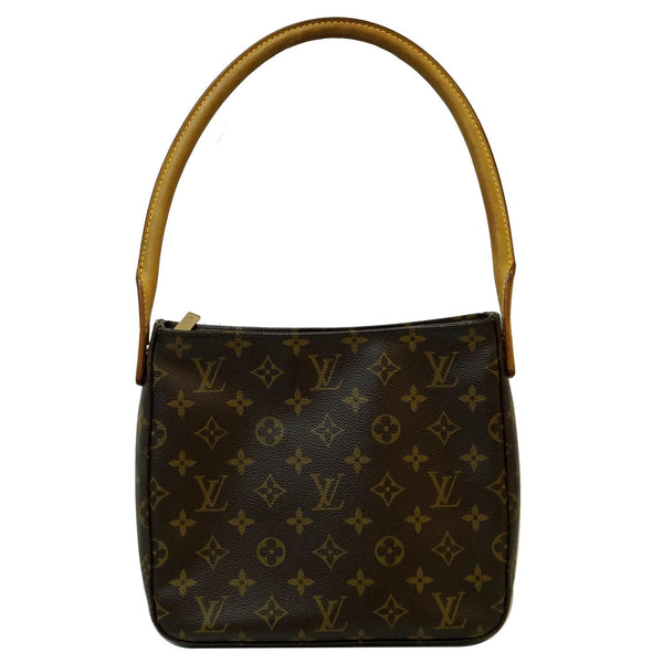 LOUIS VUITTON Looping MM Monogram Canvas Shoulder Bag Brown