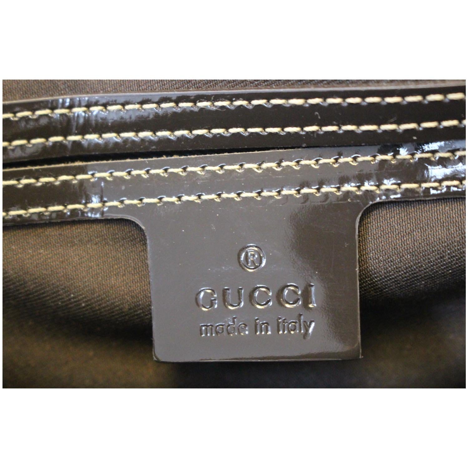 gucci 193603 001998 joy boston bag, dark brown gg supreme monogram canvas,  silver hardware, no dust cover