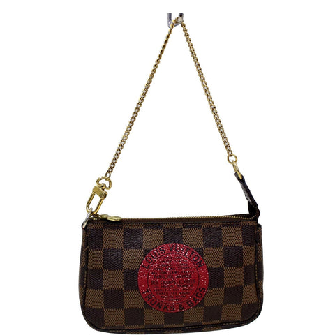 LOUIS VUITTON Trunks and Bags Damier Ebene Mini Pochette Accessories