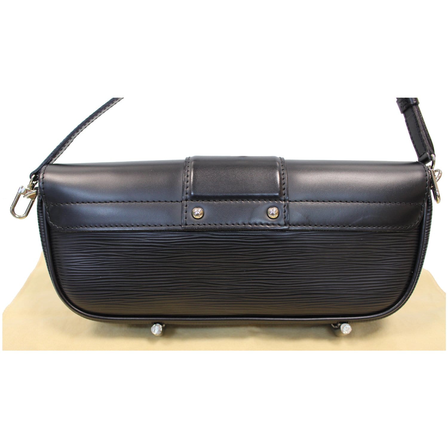 Sold at Auction: Louis Vuitton - Montaigne Clutch Bag - Black - Leather -  Epi - Flap
